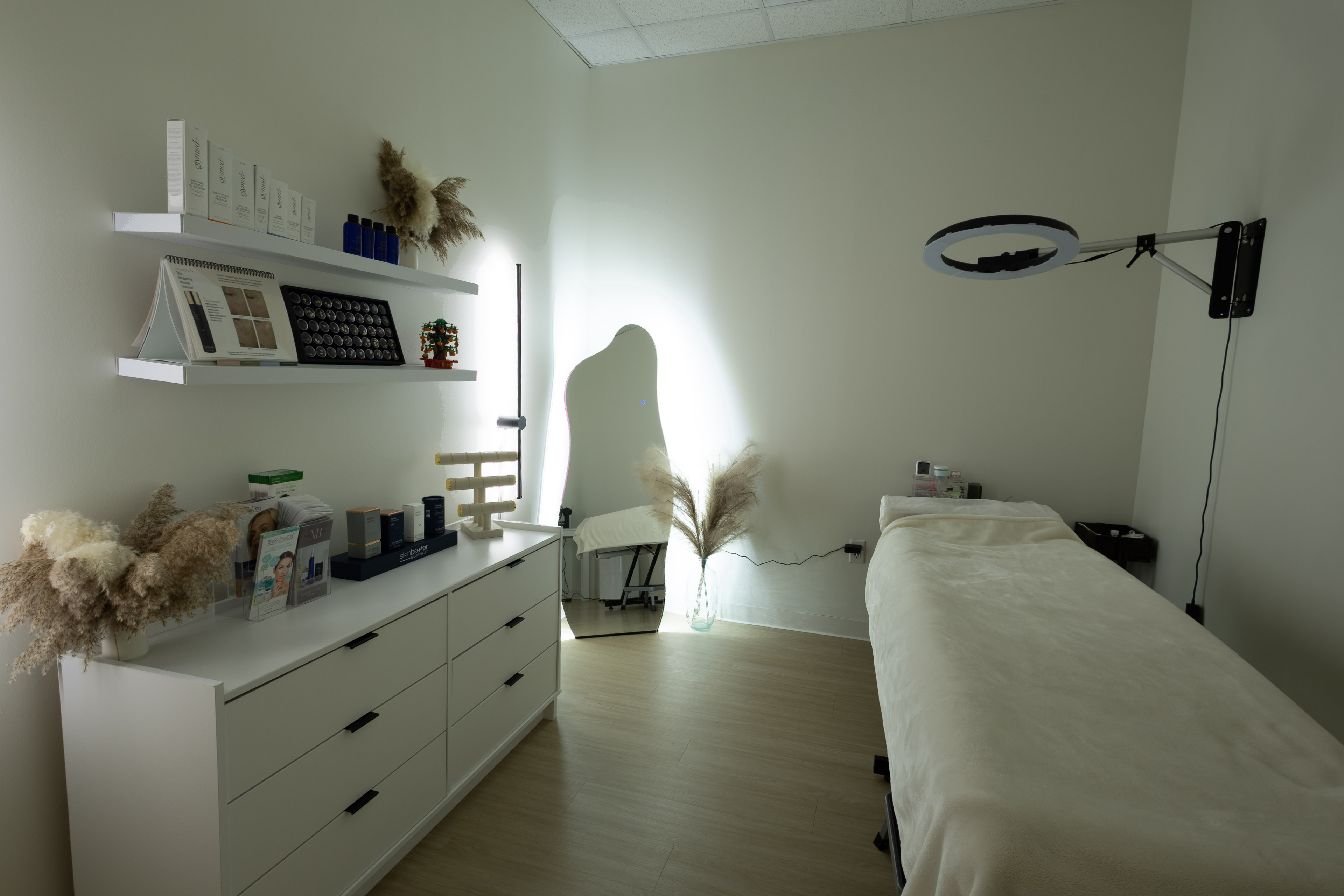 Professional treatment room with modern aesthetic